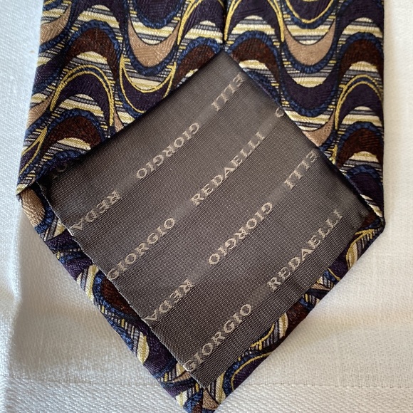 VINTAGE GIORGIO REDAELLI  100%SILK TIE .Made in Italy. - Picture 4 of 6
